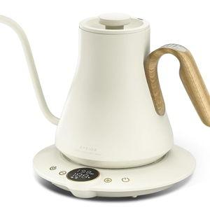 Electric Kettles, INTASTING Gooseneck Electric Kettle, ±1℉ Temperature Control, Stainless Steel Inner, Quick Heating, for Pour Over Coffee, Brew Tea, Boil Hot Water, 0.9L (Morandi White)