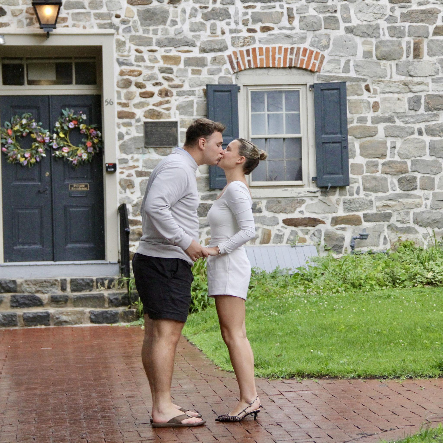 Nick proposed in Bethlehem! Our favorite spot.