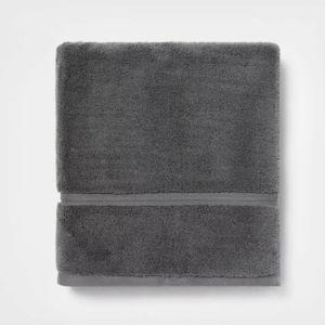 Dark Grey Spa Plush Bath Towel - Threshold™