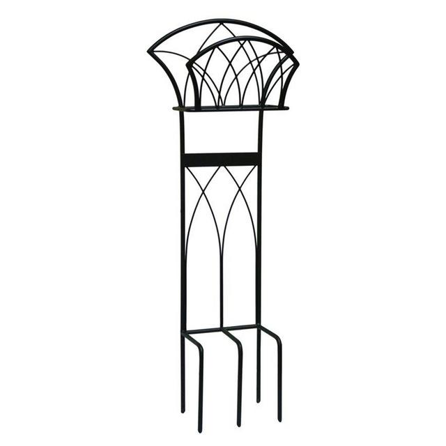 Liberty Garden 116 Decorative Garden Hose Stand, Holds 125-Feet of 5/8-Inch Hose, Black