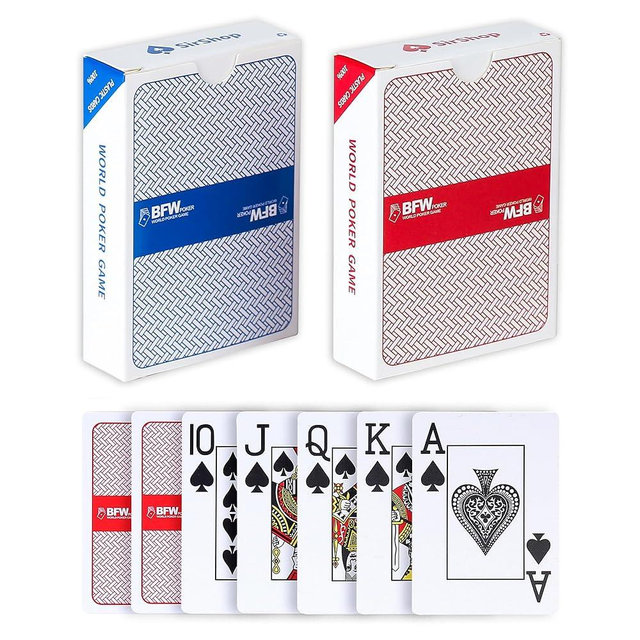 SirShop Playing Cards 2 Pack,Large Print Playing Cards for Adults, Seniors and Low Vision People,Waterproof Durable Standard Poker Cards for Blackjack, Euchre, Canasta and Family Game Nights