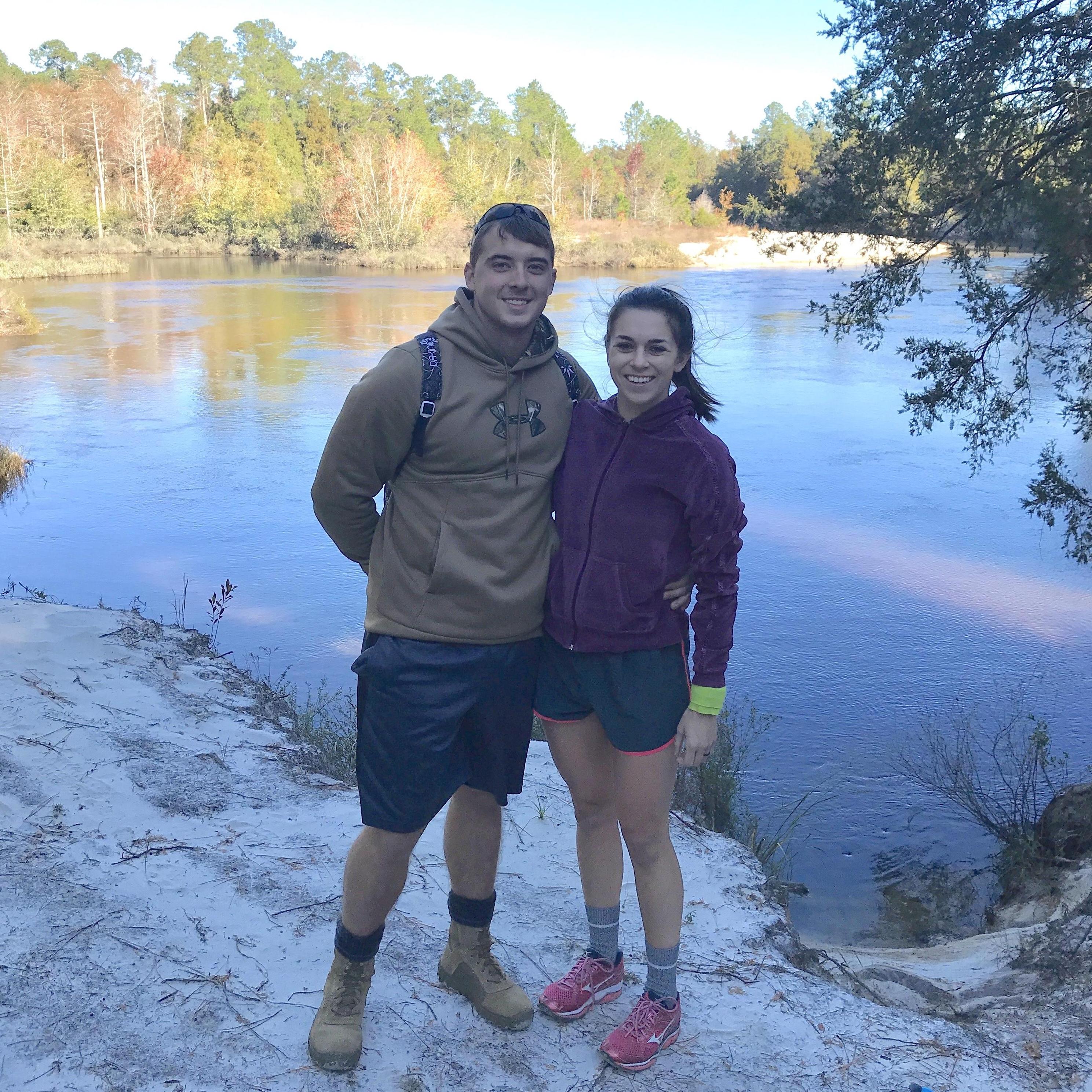 Hiking the Perdido trail.