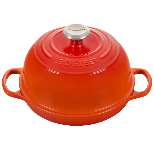 Le Creuset Enameled Cast Iron Bread Oven, 9 1/2", Flame