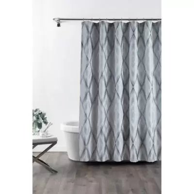 Croscill® Echo Stall Shower Curtain in Slate Grey