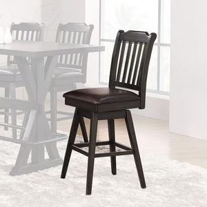 Urban Styles Memphis Swivel Bar Height Chair Only in Espresso