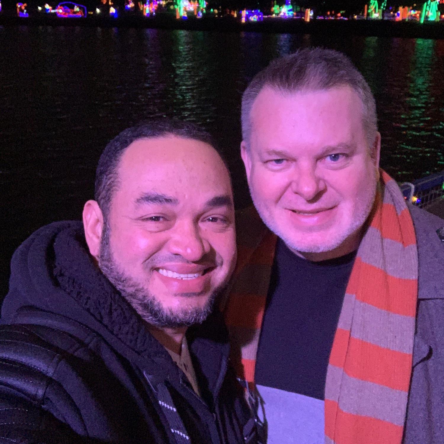 Our first Christmas boat ride to see the festival of lights December 2022