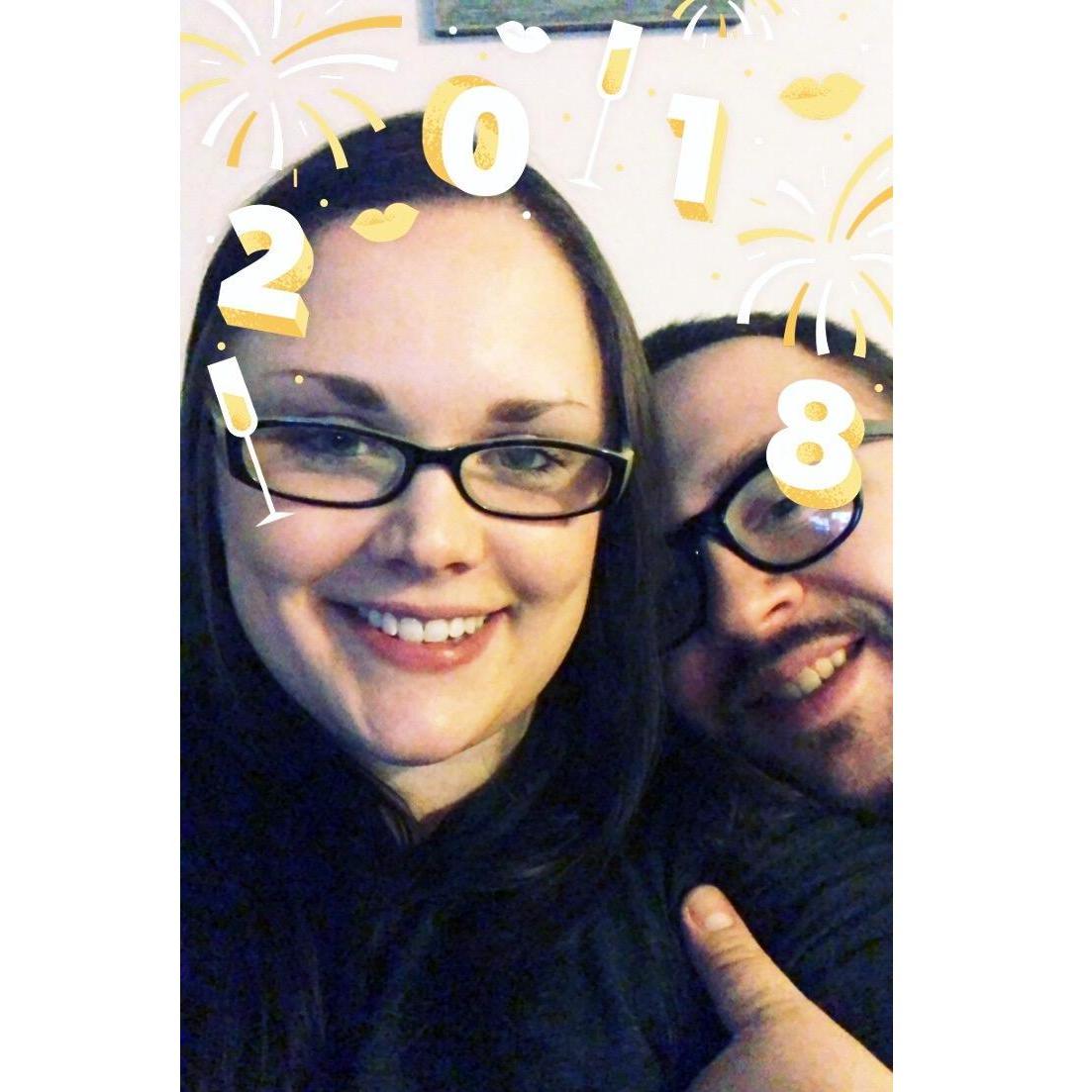 New Years 2018. Our 4th time celebrating together. 🥂