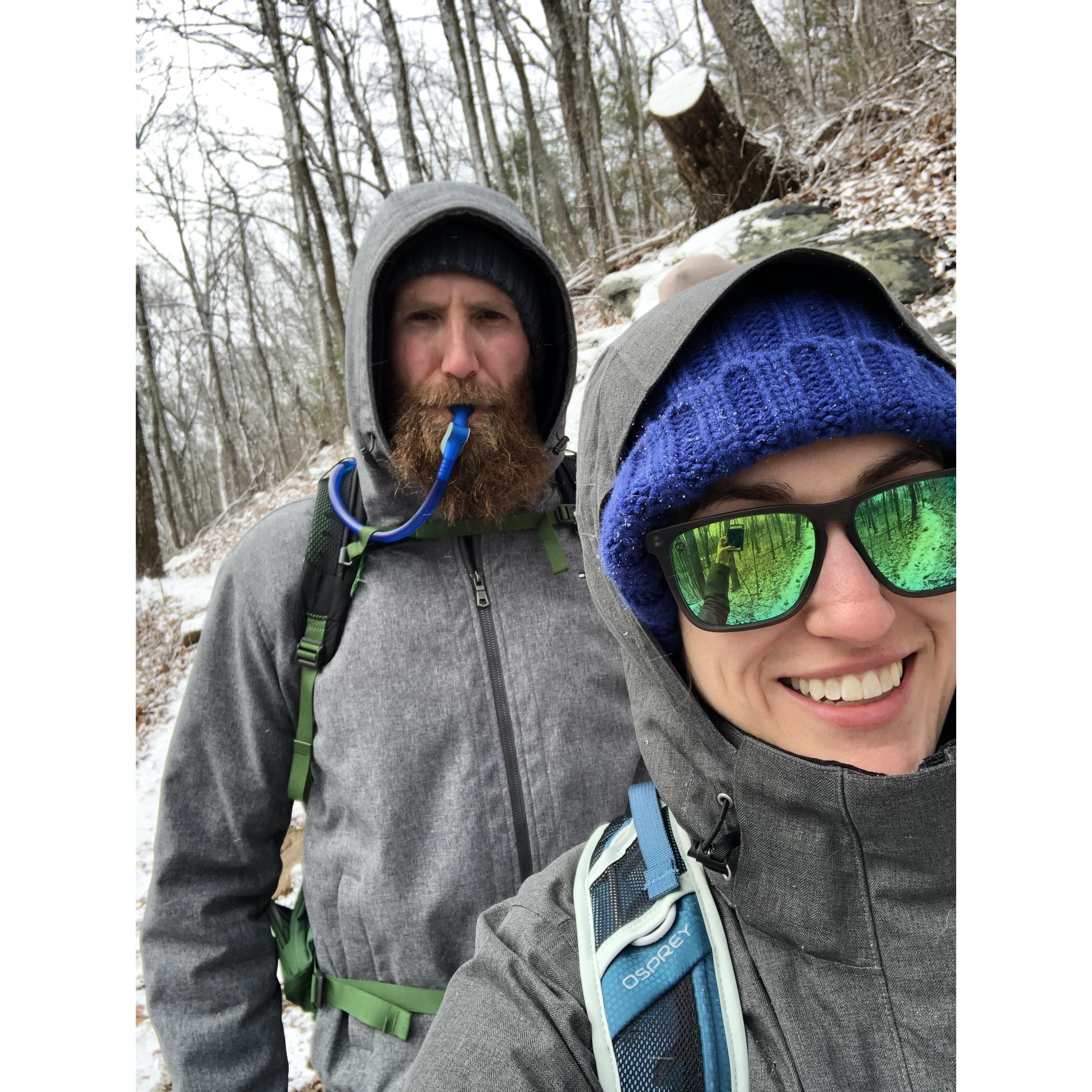 Hiking in Asheville, NC February 2020