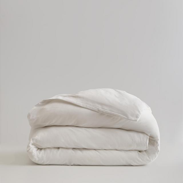 Quince | Flannel Duvet Cover - White, Full/Queen