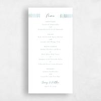 Blue Wedding Menu - Lund