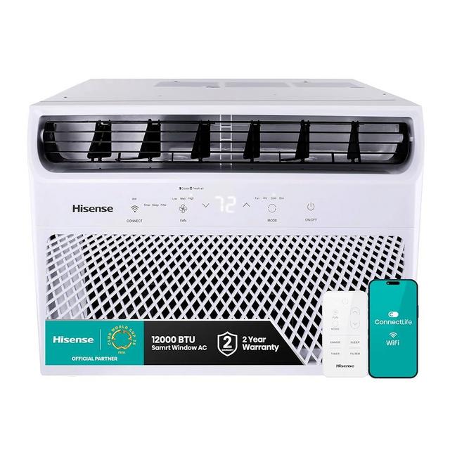 Hisense WC12W25A 12,000 BTU Smart Window Air Conditioner, White