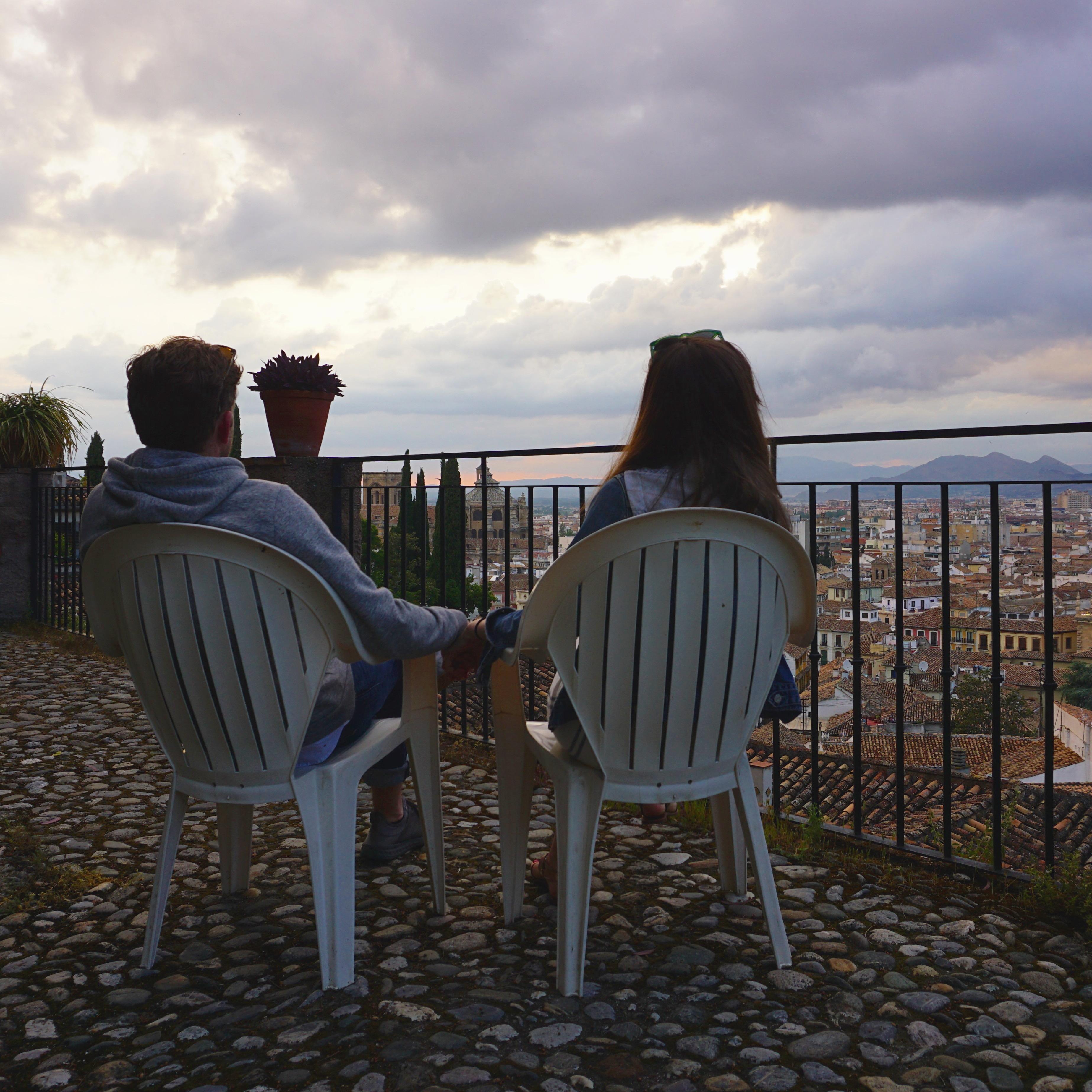 Our rooftop in Granada, Spain.