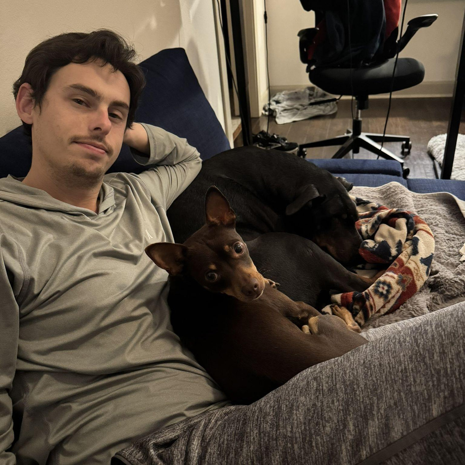 Had to put the puppies in