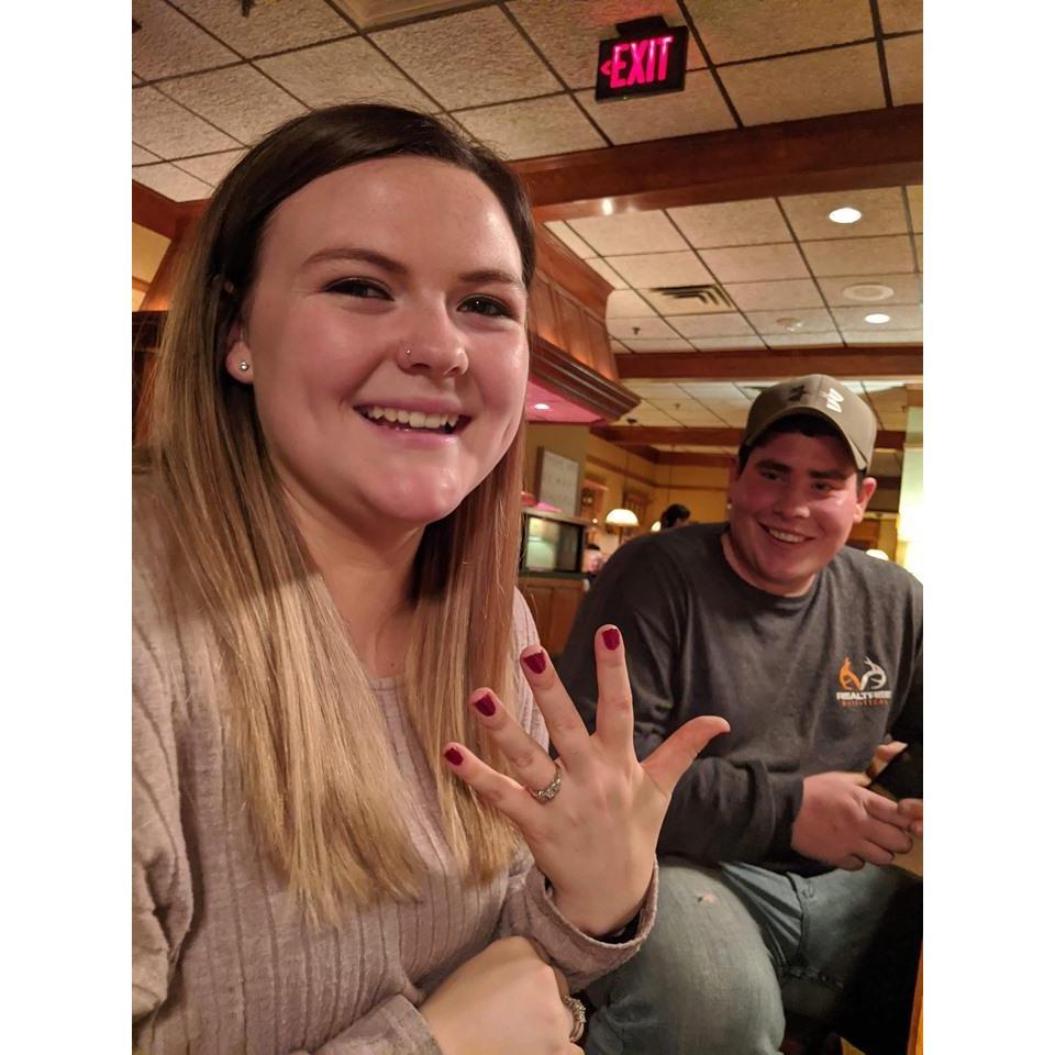 When we got engaged!