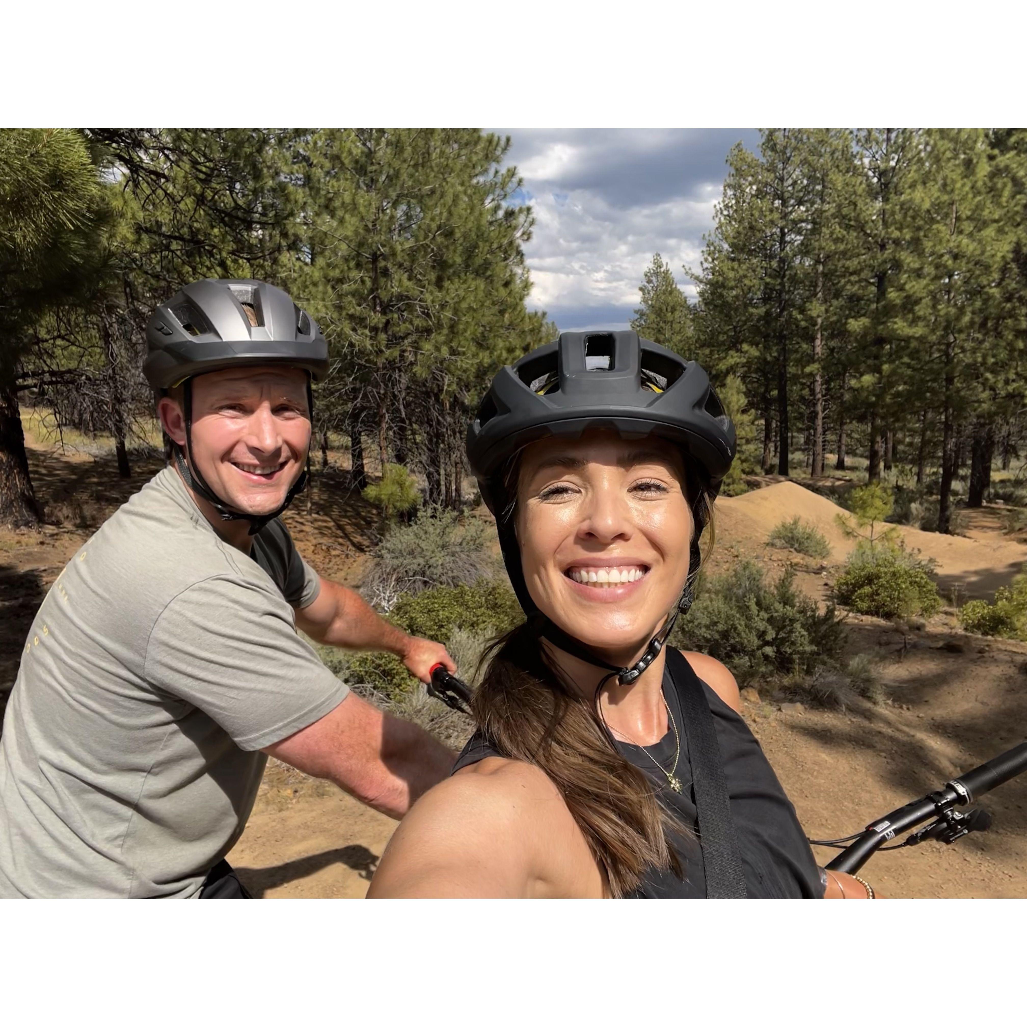Bought our mountain bikes in Bend, OR!