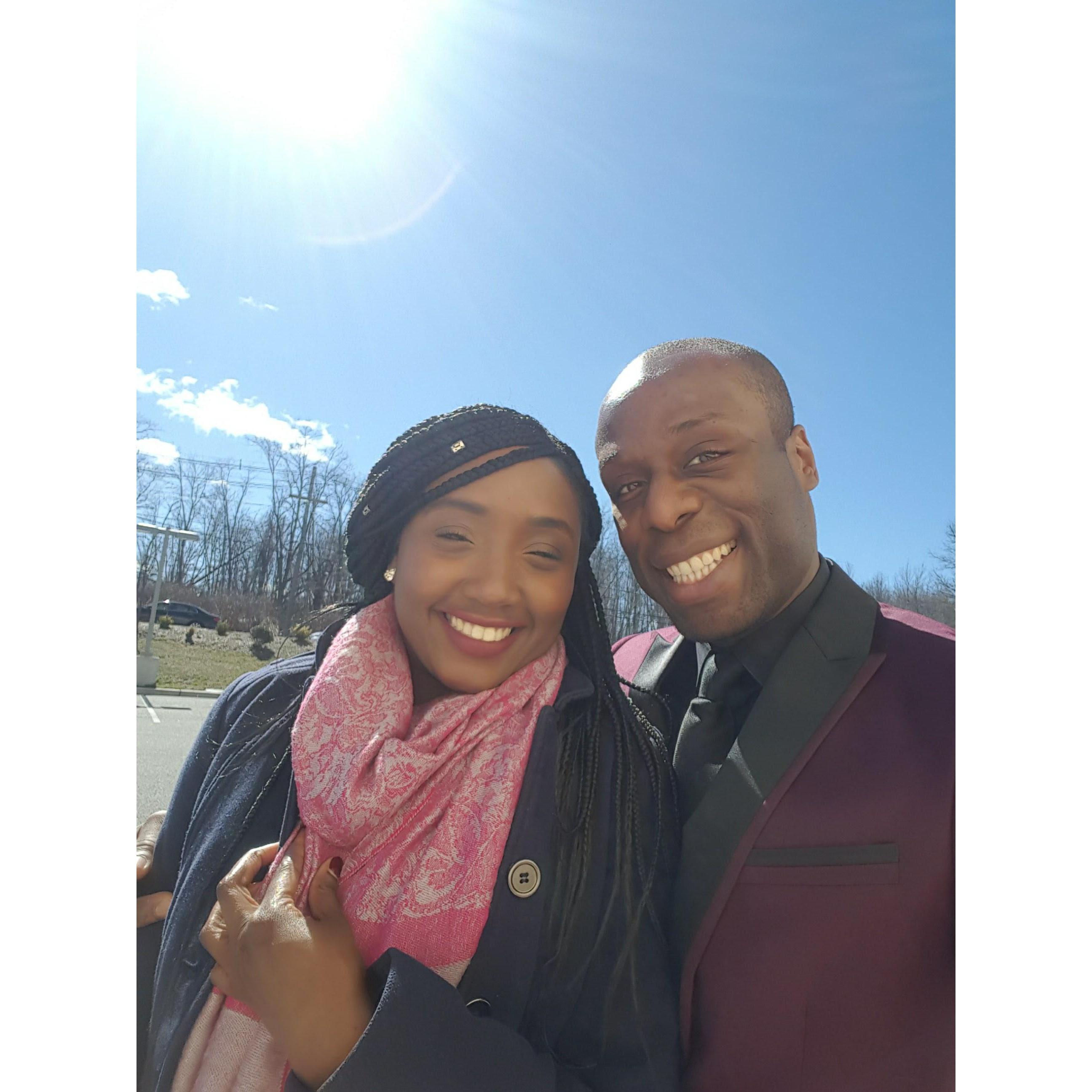 Enjoying a beautiful day.