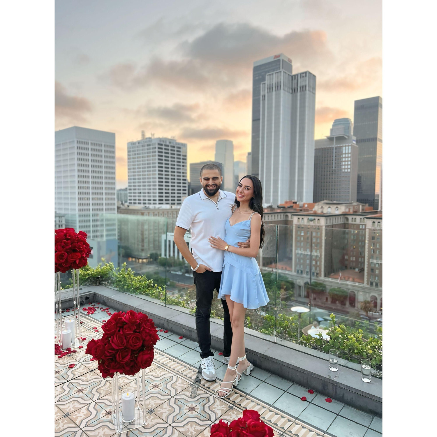“From skyline views to saying ‘yes’ — this rooftop holds our favorite memory.”