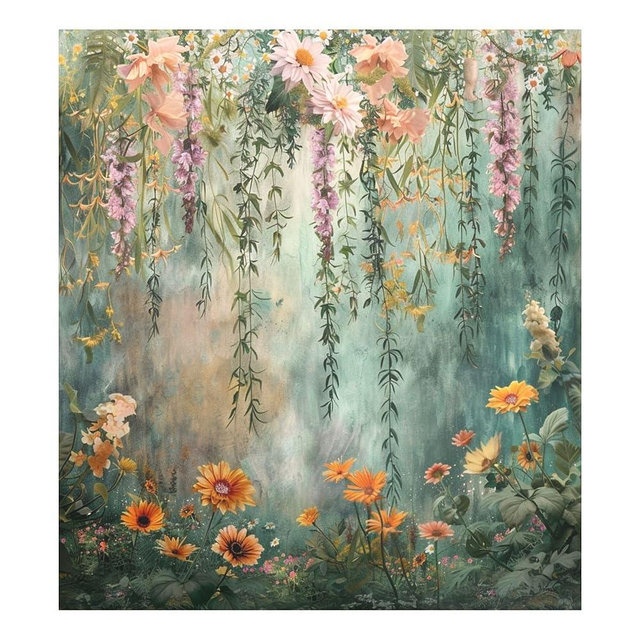 xigua Vintage Wildflower Wall Dishwasher Magnet Cover, Anti-Scratch Decorative Magnetic Stickers for Fridge Dishwasher Panel, Home Kitchen Personalized Decoration 23 x 26 Inch, Color6