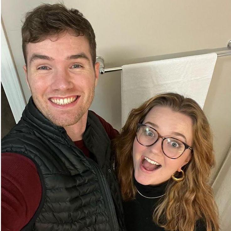 Our first night in our first apartment!