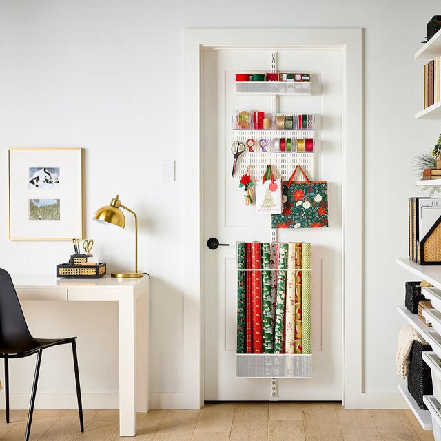 Elfa Classic Mesh Gift Wrap Door & Wall Rack