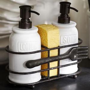 Cucina Soap/Lotion Caddy, Antique Bronze finish