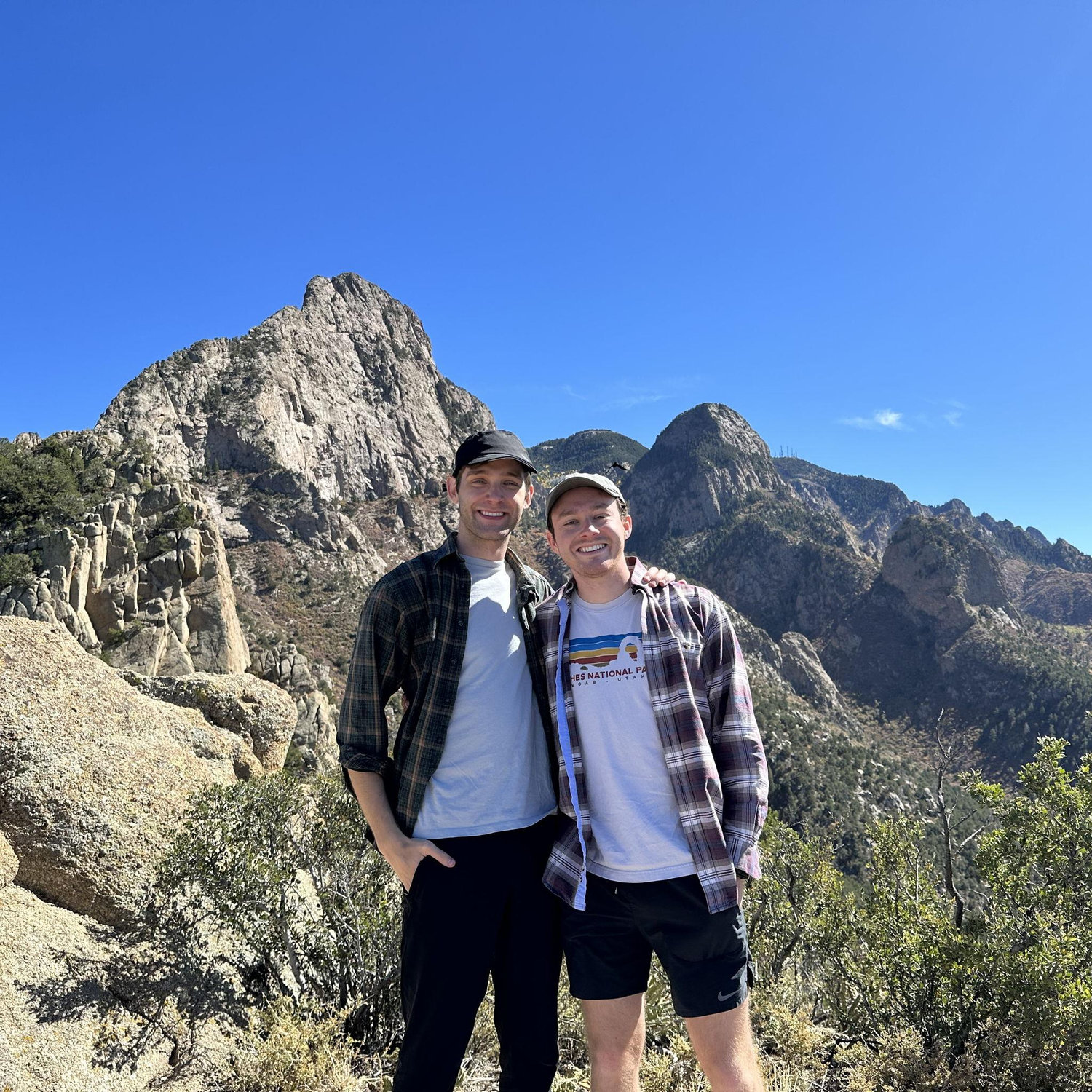Top of the Sandia Mountains in New Mexico