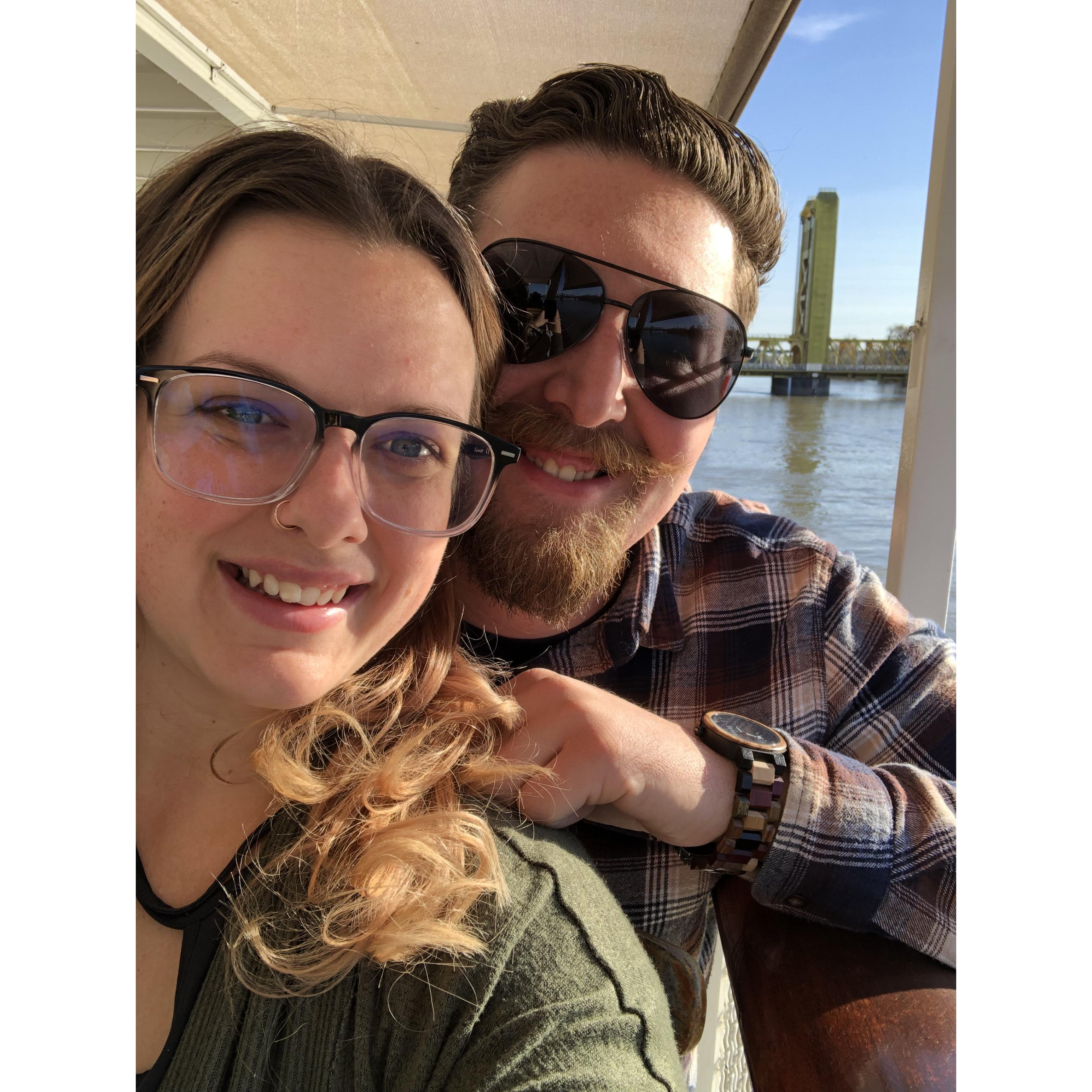 Before our first trip to Napa, I stole Kris for a downtown Sacramento date! We went to the Delta King for dinner... which later would be part of our Engagement story!