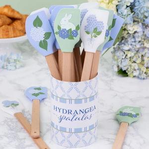 Blue Hydrangea Silicone Spatula