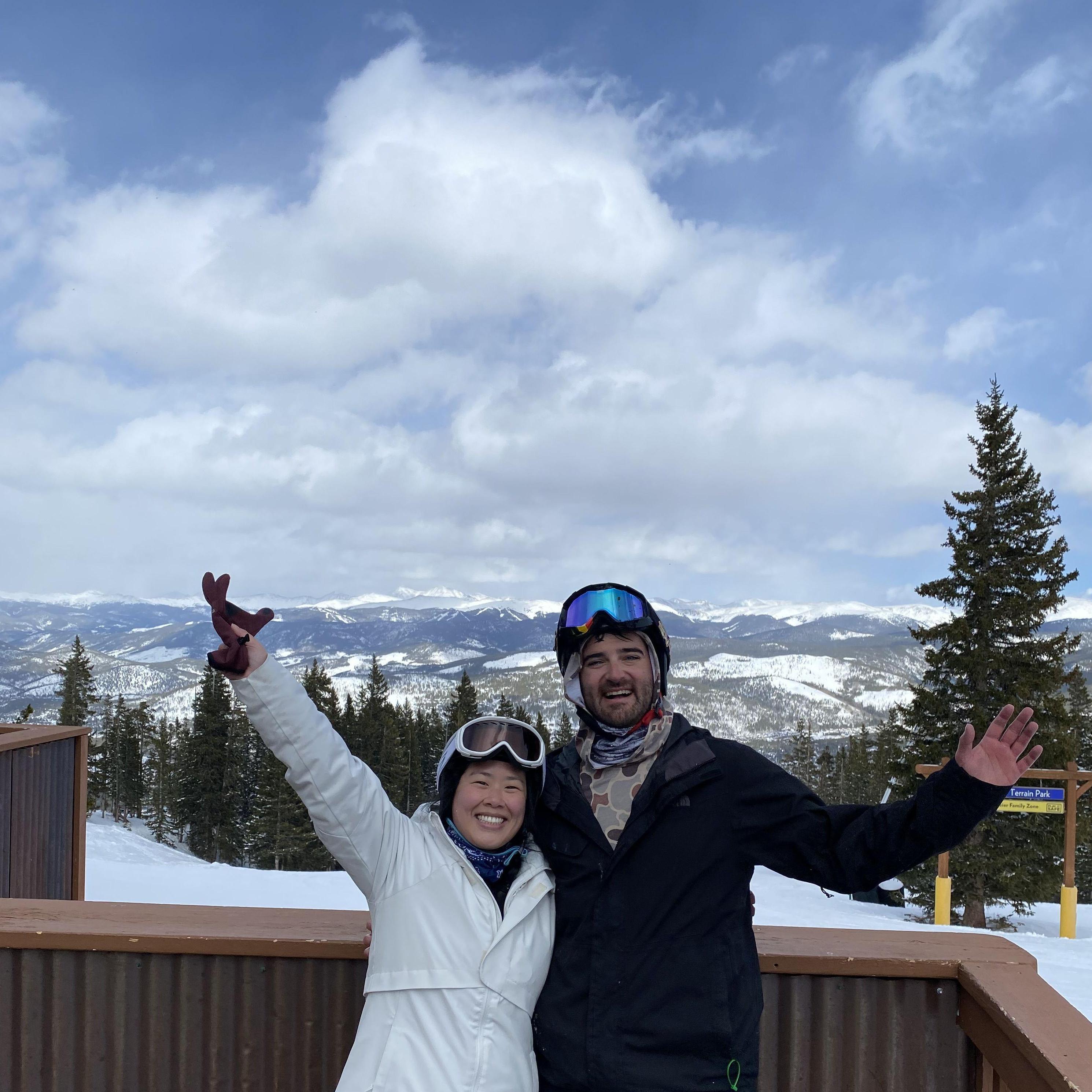 Breckenridge, CO -- Cynthia fully relieved she hasn't crashed into a tree yet