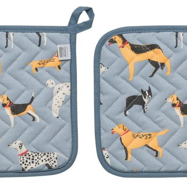 Now Designs Basic Potholder, Set of Two, Dog Days
