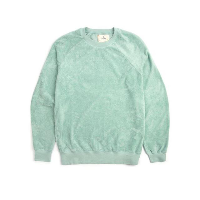 La Paz Cunha Towelling Sweatshirt: Aqua Green