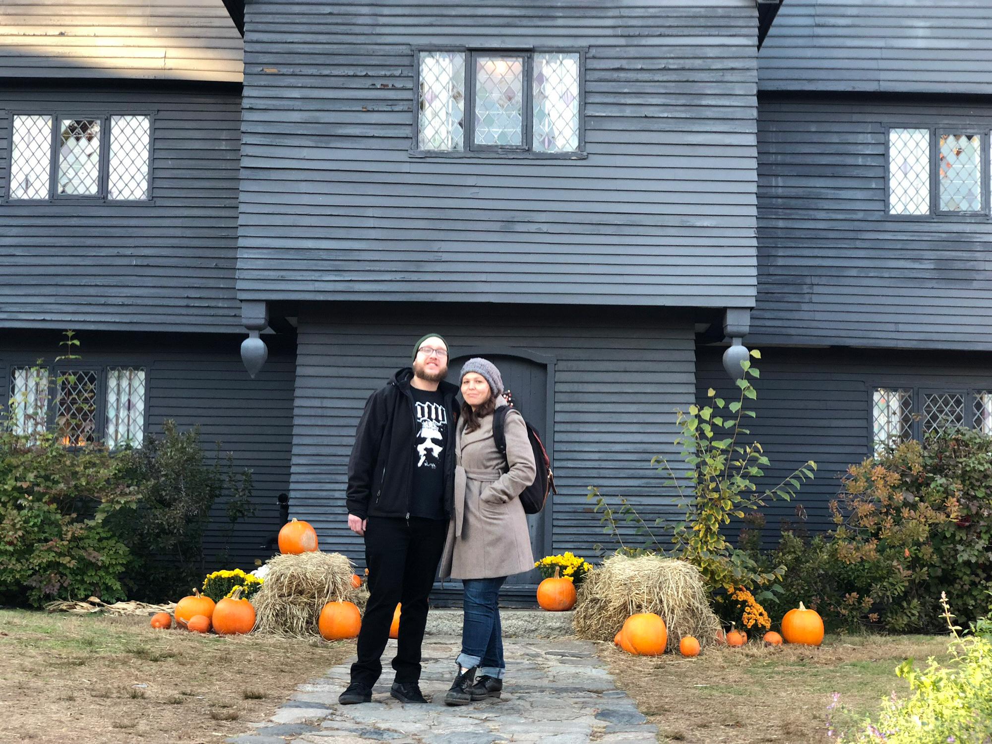 Outside the Salem Witch House museum
Halloween 2018