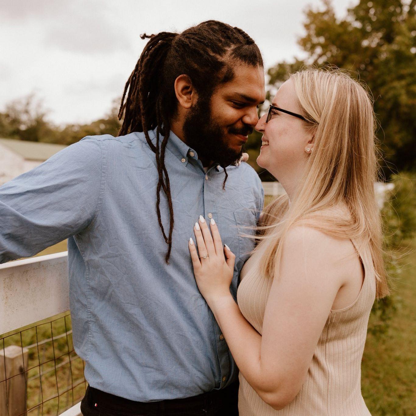 engagement photo session with our photographer @GreyOakPhotography