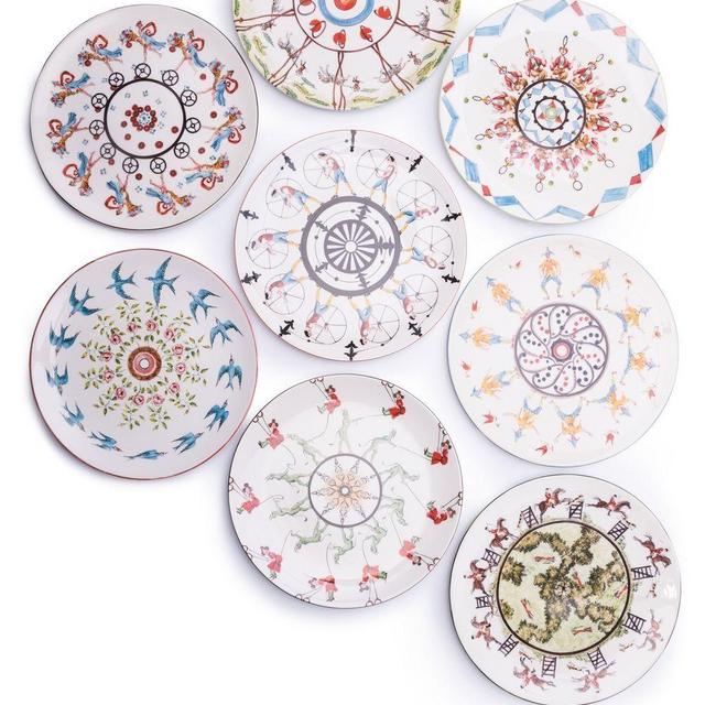 Laboratorio Paraviciniset-of-eight Play plates mix-and-match set