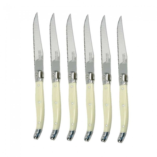 Laguiole Ivory Steak Knives, set of 6