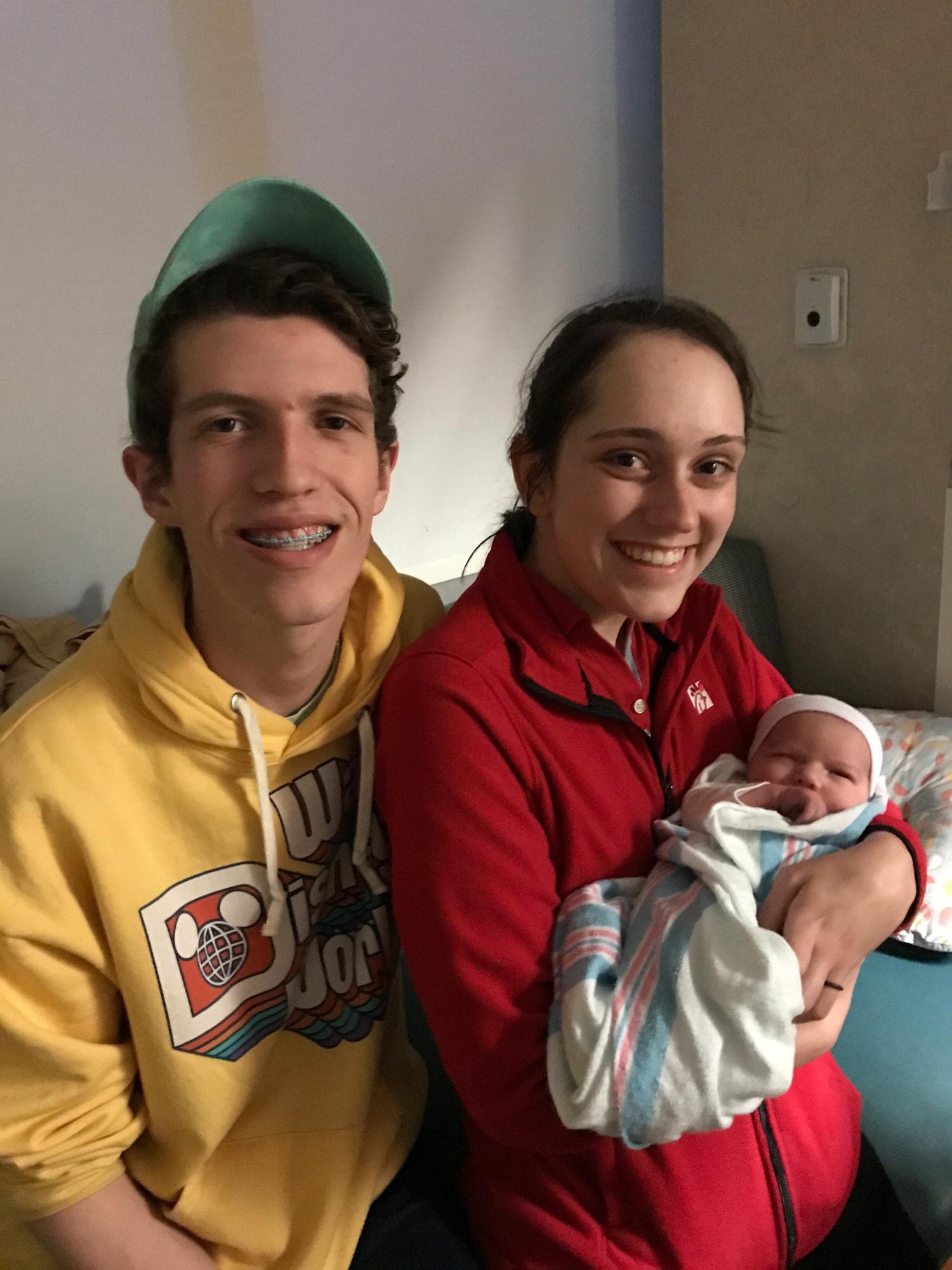 Holding 3 day old Adalynn! (Matron of honor’s adorable baby)