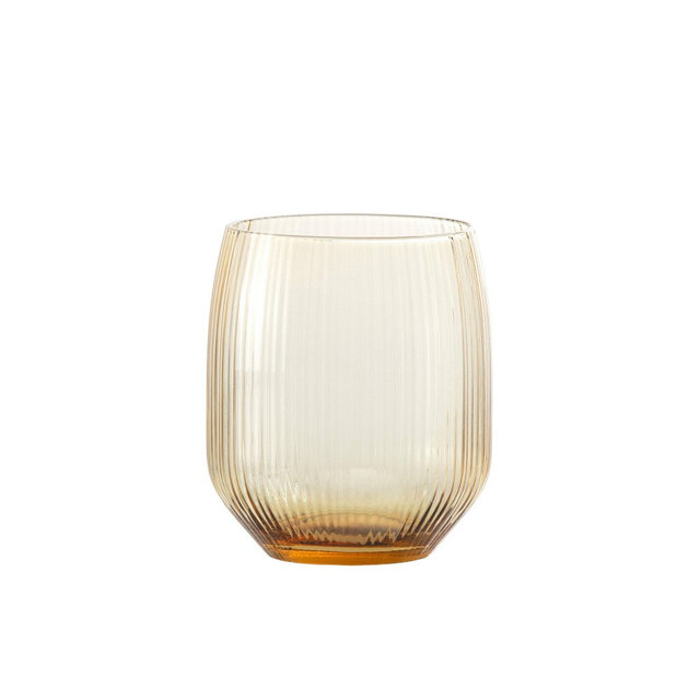 Fortessa Estiva Textured Tall Tumblers, Set of 4, Orange