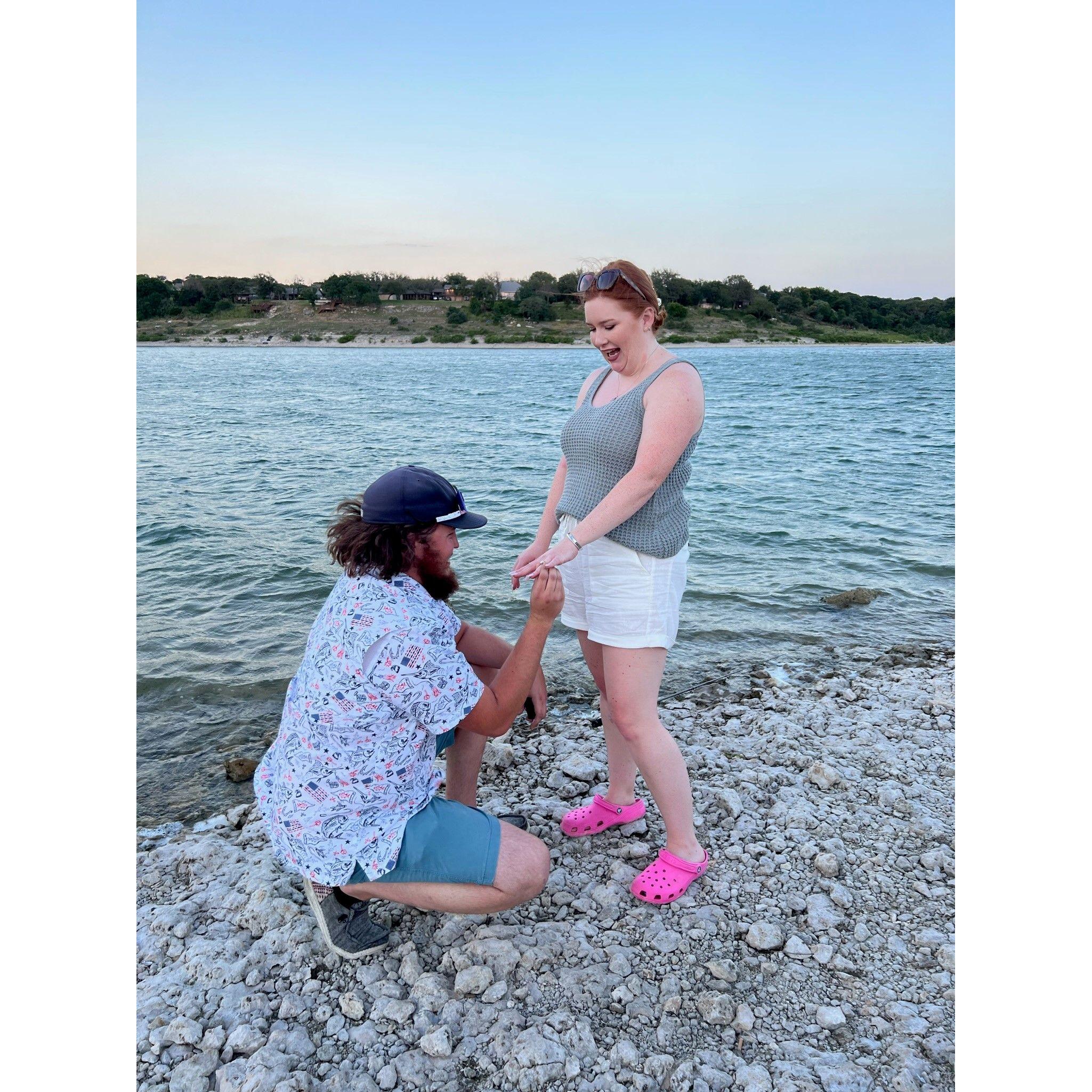 She said yes! but regrets the crocs