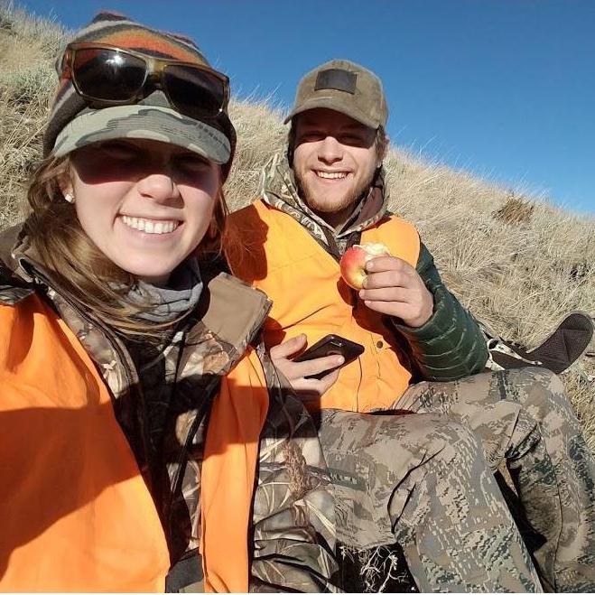 One of our first hunting trips together, you learn a lot about each other while hunting, and we were all smiles...