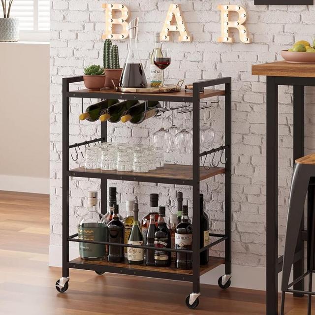 Wooden Bar Cart