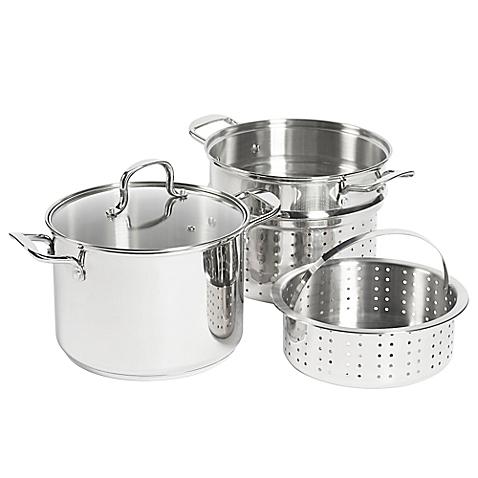 SALT™ 8 qt. Stainless Steel 4-Piece Multi-Cooker
