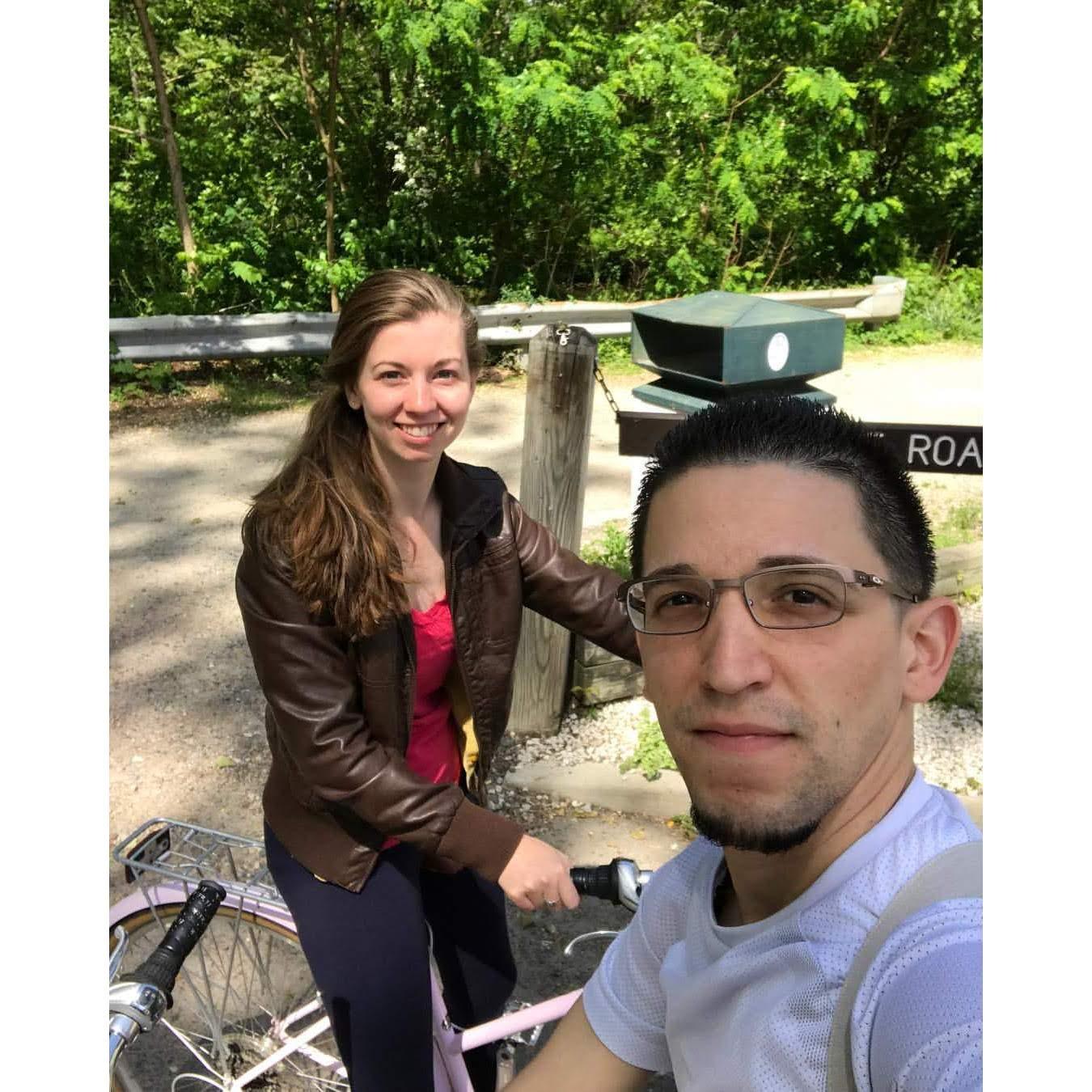 Biking the D&R Canal between Lambertville and Stockton