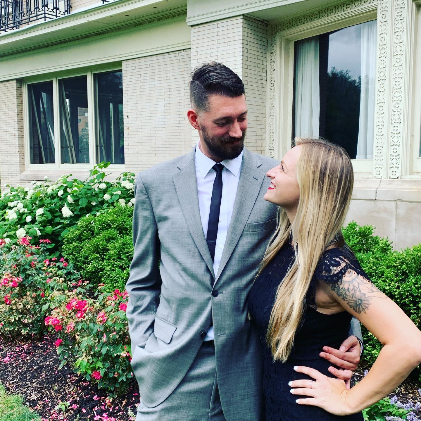 At Sean's cousin Adam's wedding in Chicago