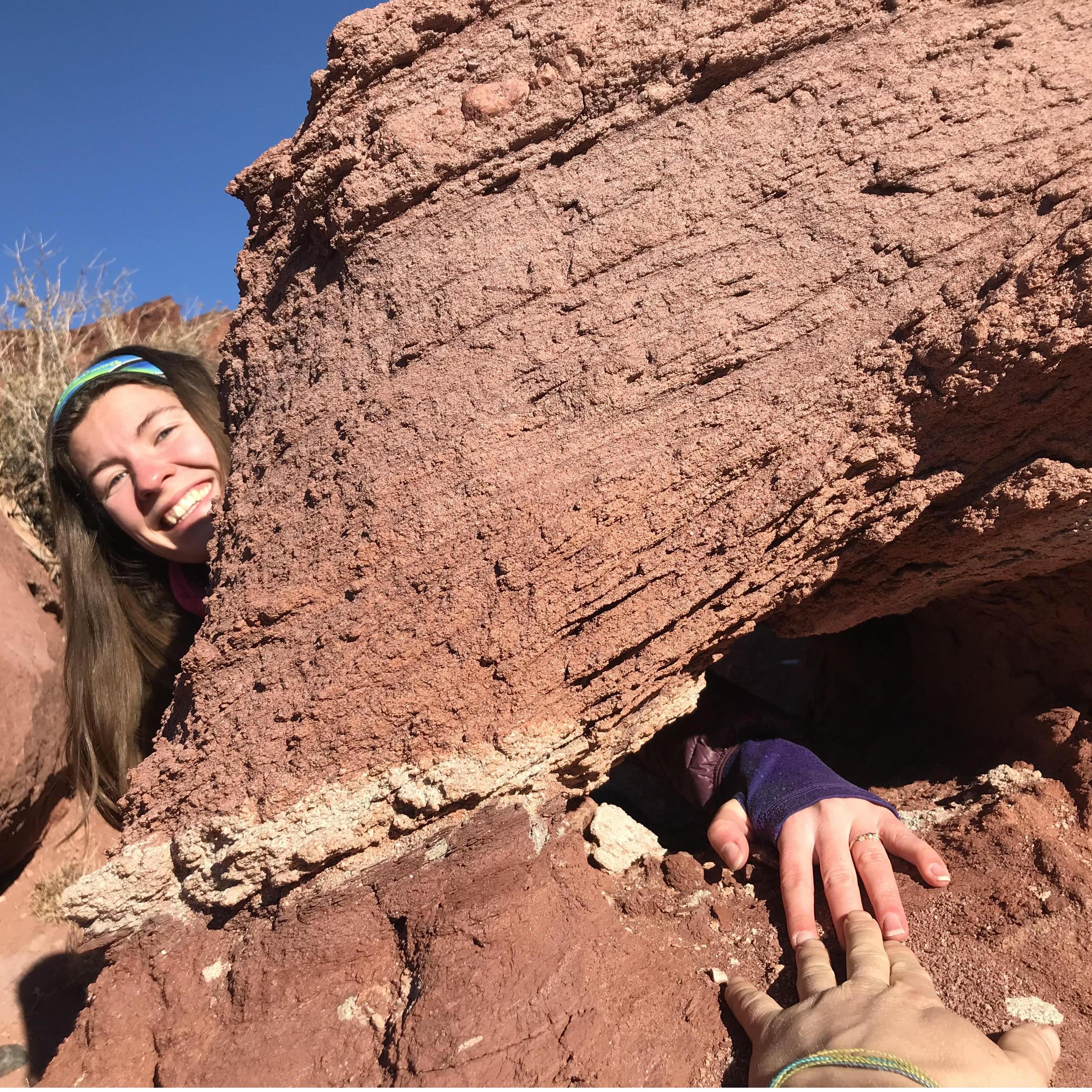 There are over 2,000 arches in Moab, Utah. We are pretty sure this one was not counted in any surveys but we liked it for an engagement photo op.