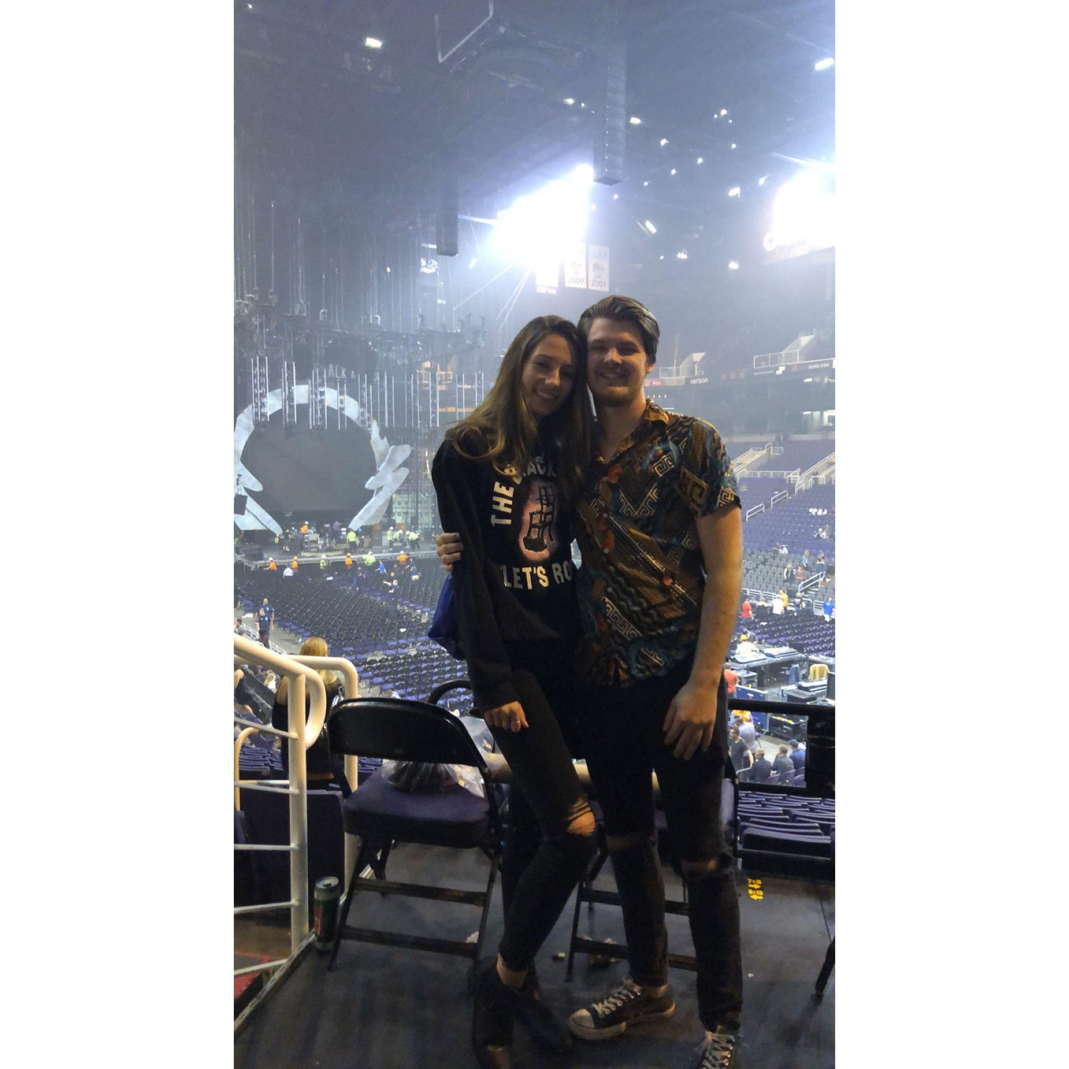 Our first concert to see my favorite band, Audi won some bonus points with this surprise