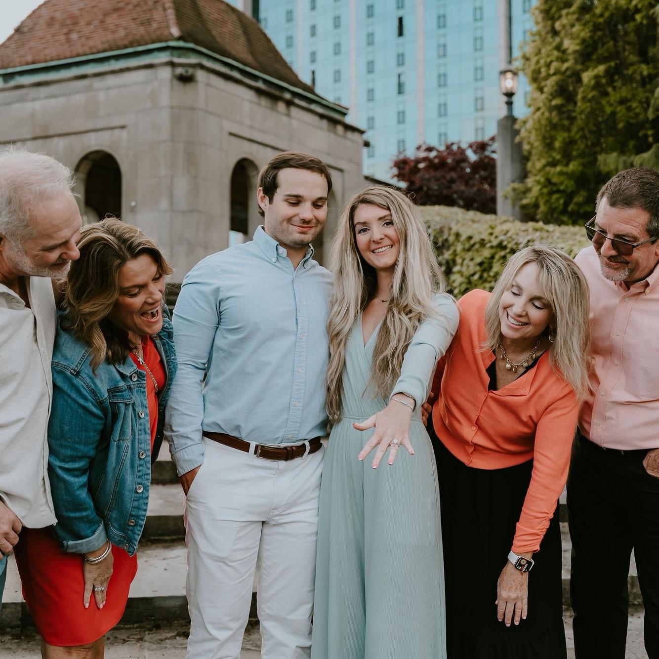 Our parents were in on the surprise!