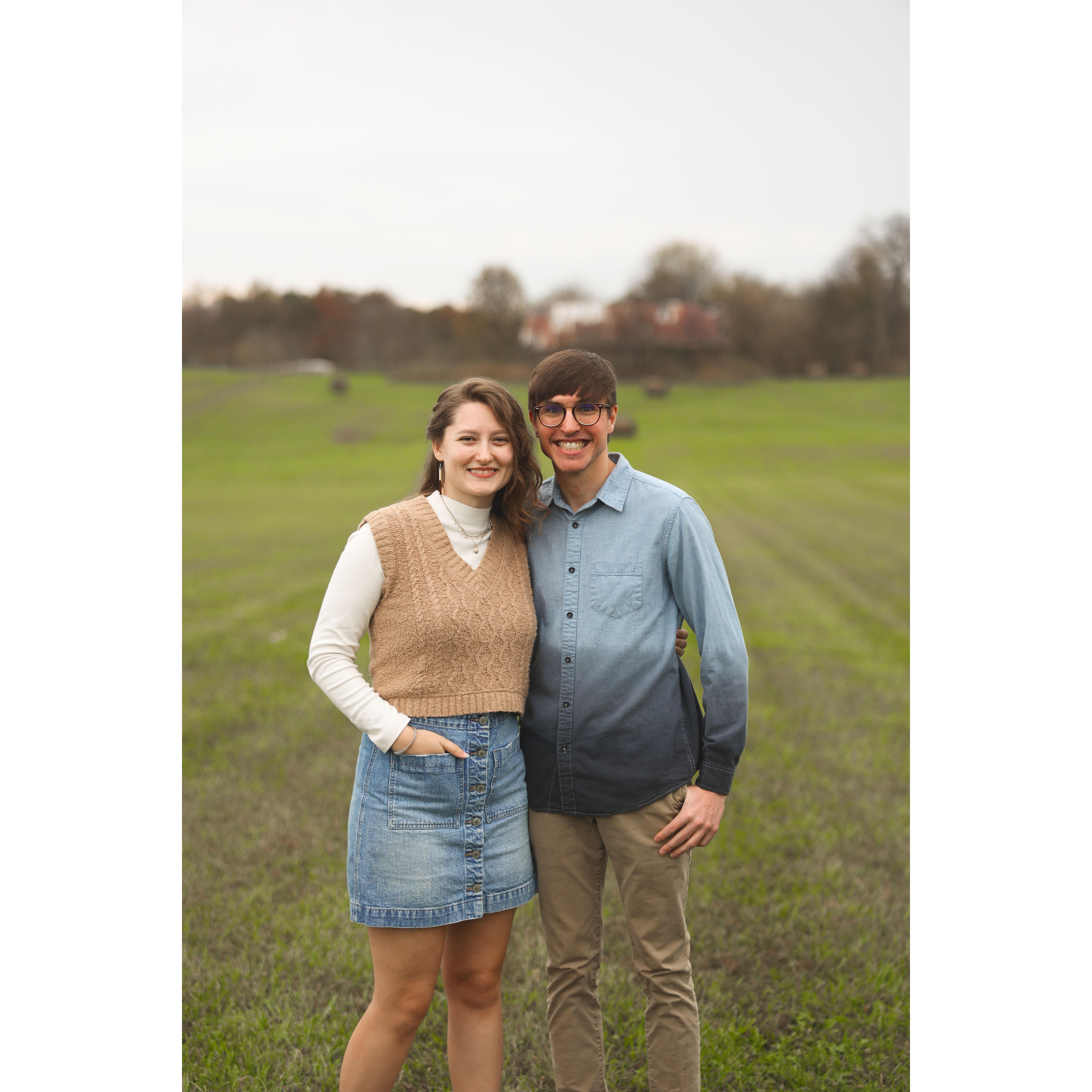 This was our first time being professionally photographed together. It also happened to be the weekend Lucas asked my dad if he could marry me. 👀