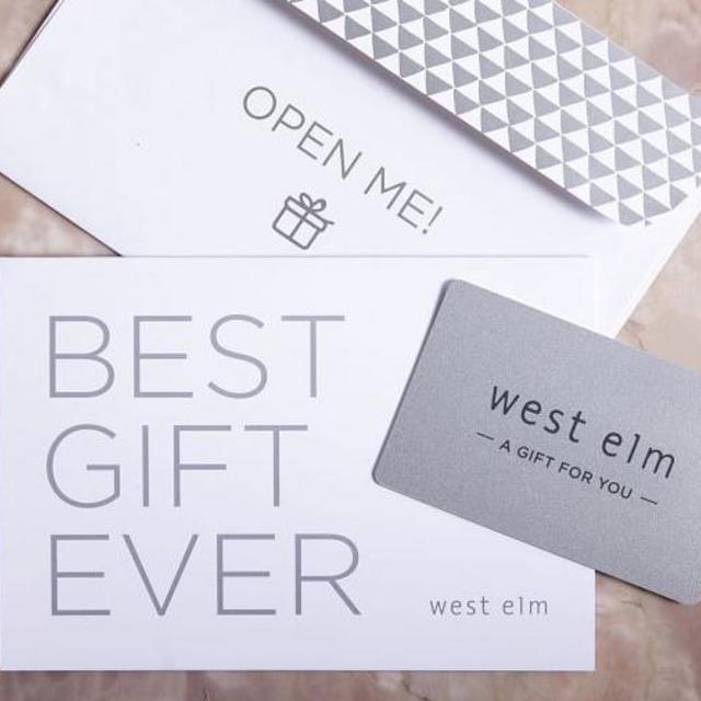 West elm gift card