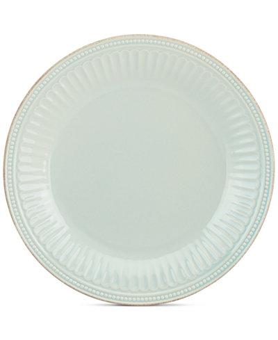 Dinnerware Stoneware French Perle Groove Ice Blue Dinner Plate