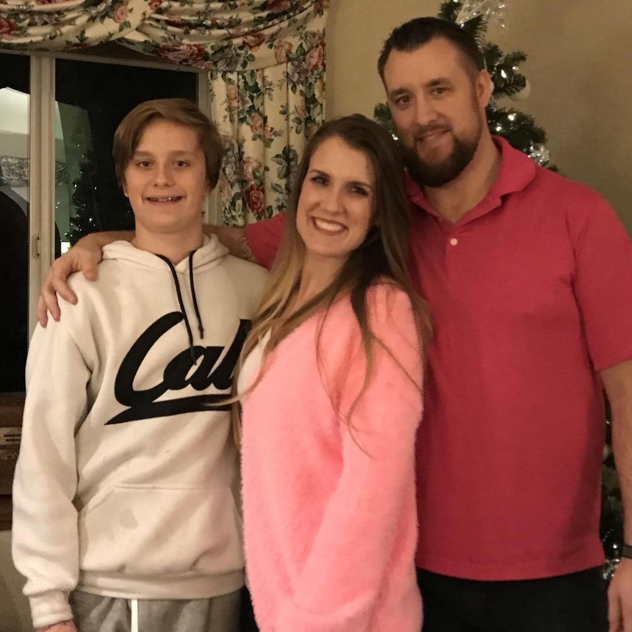 Christmas 2019... the year Noah was finally taller than Colleen.